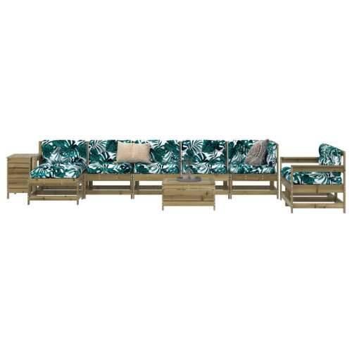 Vrtna garnitura - 10-dijelni set vrtnih sofa od impregnirane borovine - Prirodno impregnirano 1 Cijena