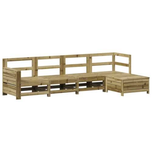 Vrtna garnitura - 5-dijelni set vrtnih sofa od impregnirane borovine - Prirodno impregnirano 1 Cijena