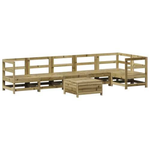 Vrtna garnitura - 7-dijelni set vrtnih sofa od impregnirane borovine - Prirodno impregnirano 1 Cijena
