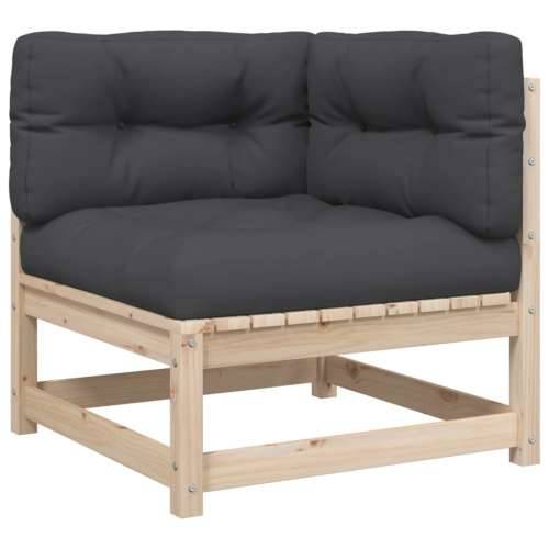 Vrtna garnitura - 5-dijelni set vrtnih sofa od masivne borovine s jastucima - Prirodna boja bora Da 1 Cijena