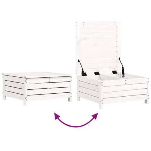 Vrtna garnitura - 7-dijelni set vrtnih sofa bijeli od masivne borovine - Bijela boja bora 1 Cijena