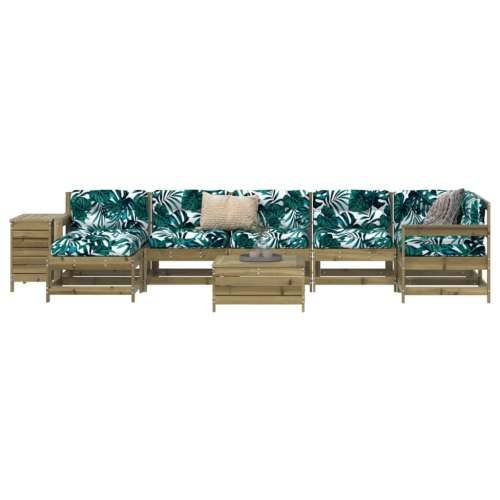 Vrtna garnitura - 9-dijelni set vrtnih sofa od impregnirane borovine - Prirodno impregnirano 1 Cijena