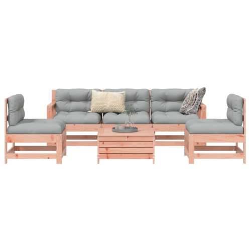 Vrtna garnitura - 6-dijelni set vrtnih sofa od masivne duglazije i jelovine - Prirodni douglas 1 Cijena