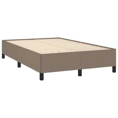 Krevet s oprugama i madracem LED smeđesivi 120x190cm od tkanine - Sivo-smeđa 120 x 190 cm gumbi Cijena