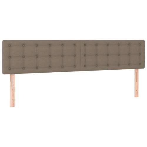 Krevet s oprugama i madracem LED smeđesivi 120x190cm od tkanine - Sivo-smeđa 120 x 190 cm gumbi Cijena