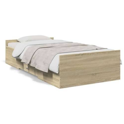 Okvir za krevet s ladicama boja hrasta 90x200 cm - sonoma hrast 90 x 200 cm Cijena