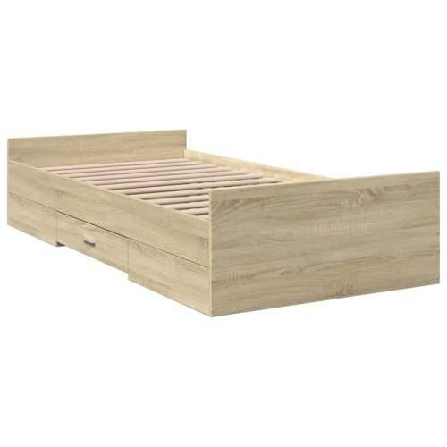 Okvir za krevet s ladicama boja hrasta 90x200 cm - sonoma hrast 90 x 200 cm Cijena