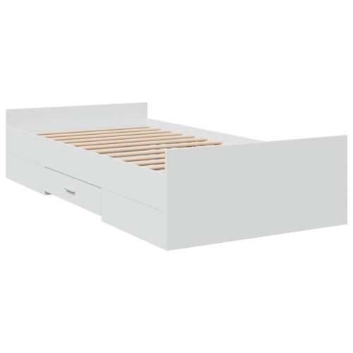Okvir kreveta s ladicama bez madraca bijeli 75x190 cm - Bijela 75 x 190 cm Cijena