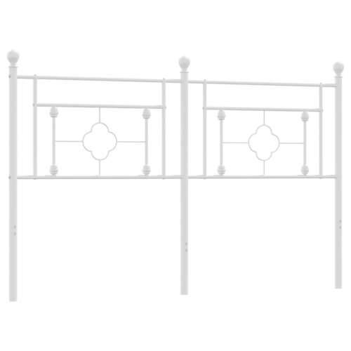 Metalno uzglavlje bijelo 160 cm - Bijela 160 cm 1 Cijena