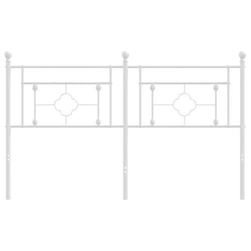 Metalno uzglavlje bijelo 160 cm - Bijela 160 cm 1 Cijena