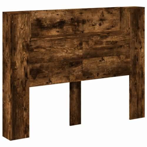 Ormarić za uzglavlje LED boja dimljenog hrasta 140x16,5x103,5cm - Dimljeni hrast 140 x 16.5 x 103.5 cm 1 Cijena