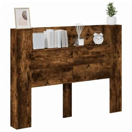 Ormarić za uzglavlje LED boja dimljenog hrasta 140x16,5x103,5cm - Dimljeni hrast 140 x 16.5 x 103.5 cm 1 Cijena