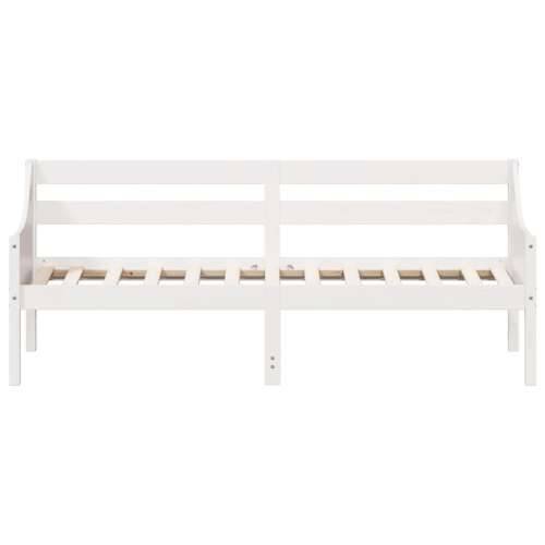 Dnevni krevet bez madraca bijeli 90 x 190 cm masivna borovina - Bijela 90 x 190 cm Cijena