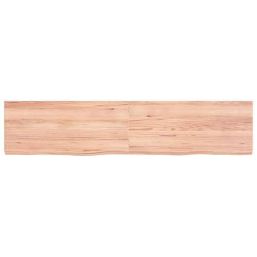 Stolna ploča svjetlosmeđa 180x40x(2-6) cm tretirana hrastovina - Svjetlosmeđa 180 x 40 x 6 cm 1 Cijena