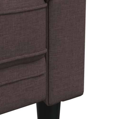 2-dijelni set sofa tamnosmeđi od tkanine - Tamno smeđa dvosjed + trosjed Cijena
