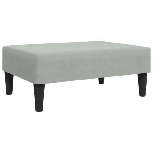 2-dijelni set sofa s jastucima svjetlosivi baršunasti - Svjetlosiva S naslonom za ruke Cijena