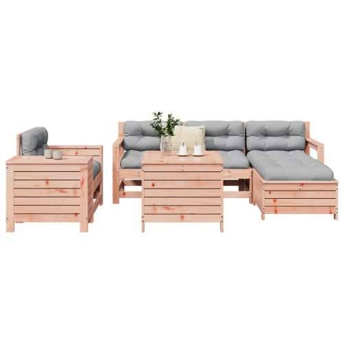 Vrtna garnitura - 7-dijelni set vrtnih sofa od masivnog drva duglazije - Prirodni douglas 1 Cijena