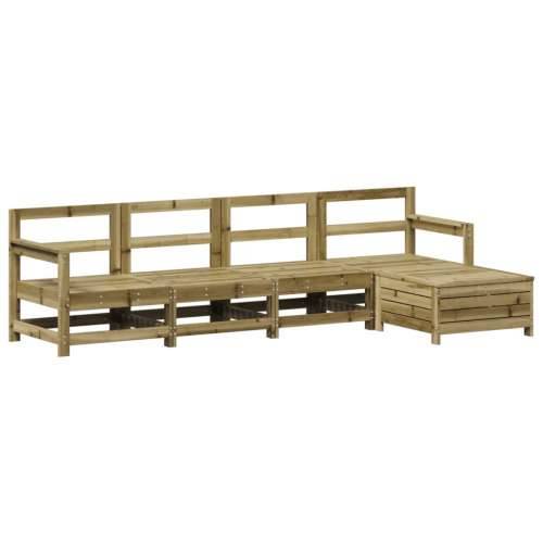 Vrtna garnitura - 5-dijelni set vrtnih sofa od impregnirane borovine - Prirodno impregnirano 1 Cijena