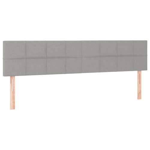Krevet s oprugama i madracem svjetlosivi 120x190 cm od tkanine - Svjetlosiva 120 x 190 cm Blok s kvadratima Cijena