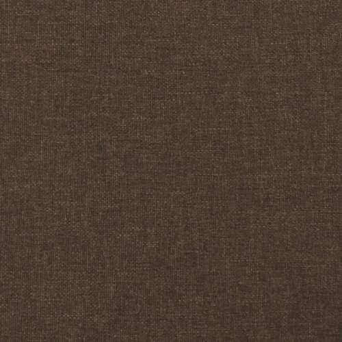 Krevet s oprugama i madracem LED tamnosmeđi 120x190 cm tkanina - Tamno smeđa 120 x 190 cm Okomite pruge Cijena