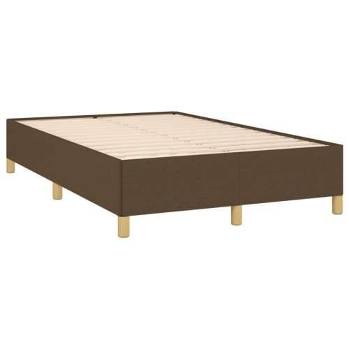 Krevet s oprugama i madracem LED tamnosmeđi 120x190 cm tkanina - Tamno smeđa 120 x 190 cm gumbi Cijena