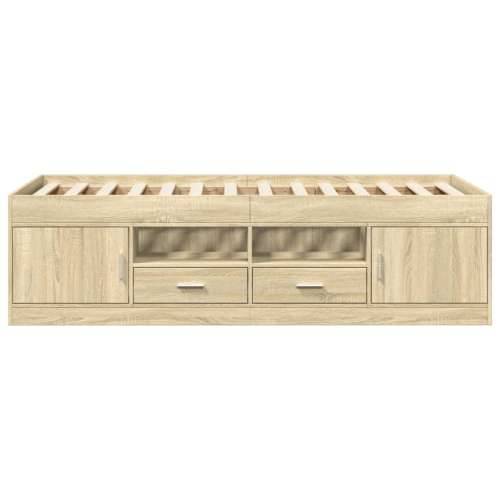 Dnevni krevet s ladicama bez madraca boja hrasta 90x200 cm - sonoma hrast 90 x 200 cm Cijena