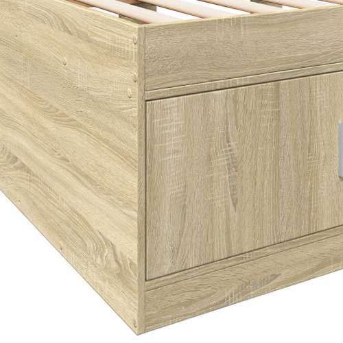 Dnevni krevet s ladicama bez madraca boja hrasta 90x200 cm - sonoma hrast 90 x 200 cm Cijena