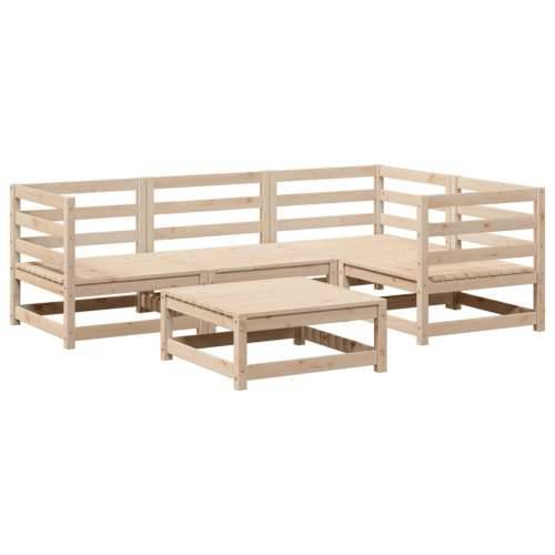 Vrtna garnitura - 5-dijelni set vrtnih sofa od masivne borovine - Prirodna boja bora Ne 1 Cijena