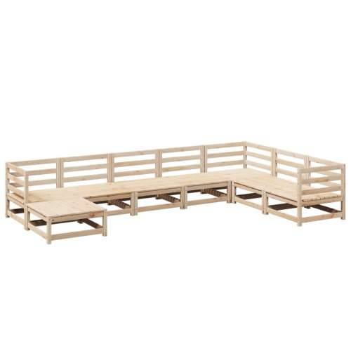 Vrtna garnitura - 8-dijelni set vrtnih sofa od masivne borovine - Prirodna boja bora 1 Cijena