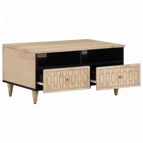 Stolić za kavu 80 x 54 x 40 cm od masivnog drva manga - Smeđa 1 Cijena