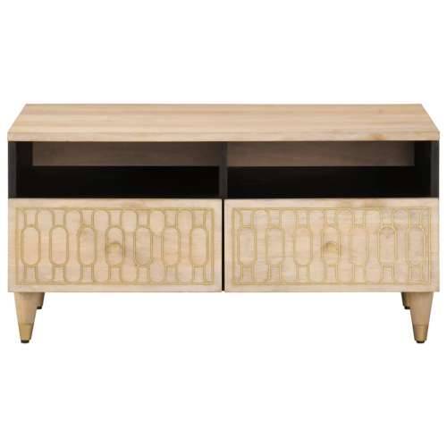 Stolić za kavu 80 x 54 x 40 cm od masivnog drva manga - Smeđa 1 Cijena