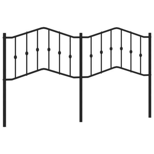 Metalno uzglavlje crno 160 cm - Crna 160 cm 1 Cijena