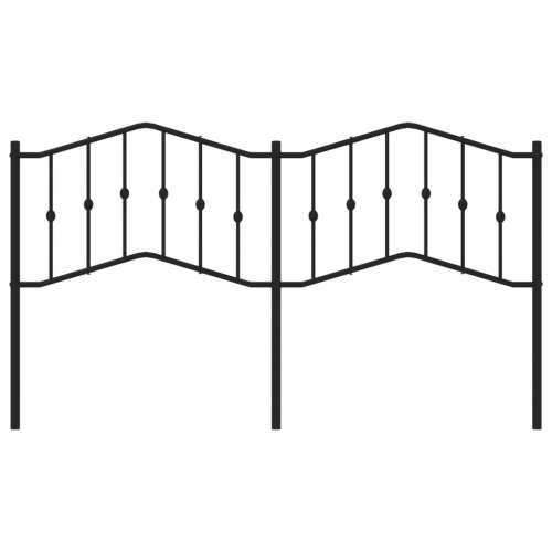 Metalno uzglavlje crno 160 cm - Crna 160 cm 1 Cijena