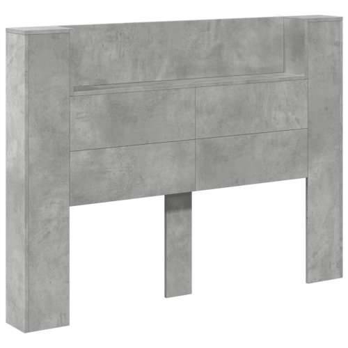 Ormarić za uzglavlje LED svjetlima boja betona 140x16,5x103,5cm - Beton siva 140 x 16.5 x 103.5 cm 1 Cijena