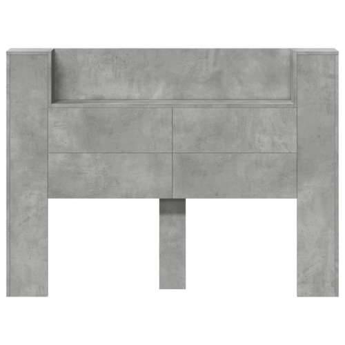 Ormarić za uzglavlje LED svjetlima boja betona 140x16,5x103,5cm - Beton siva 140 x 16.5 x 103.5 cm 1 Cijena