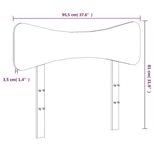 Uzglavlje bijelo 90 cm od masivne borovine - Bijela 90 cm 1 Cijena