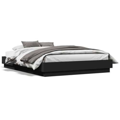 Okvir za krevet crni 135x190 cmkonstruirano drvo - Crna 135 x 190 cm Cijena