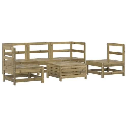 Vrtna garnitura - 6-dijelni set vrtnih sofa od impregnirane borovine - Prirodno impregnirano 1 Cijena