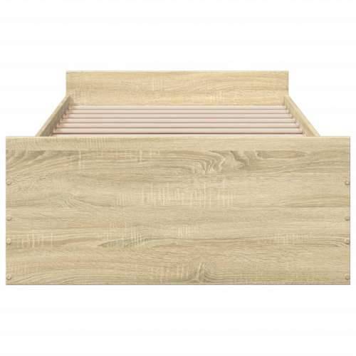 Okvir kreveta s ladicama boja hrasta sonome 75x190 cm drveni - sonoma hrast 75 x 190 cm Cijena