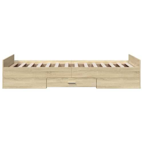 Okvir kreveta s ladicama boja hrasta sonome 75x190 cm drveni - sonoma hrast 75 x 190 cm Cijena