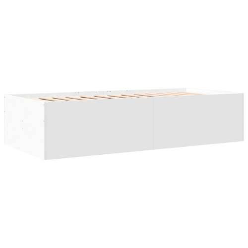 Dnevni krevet s ladicama bez madraca bijeli 75x190 cm - Bijela 75 x 190 cm Cijena