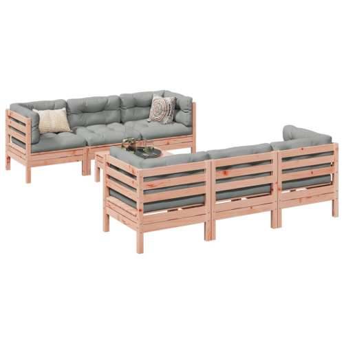 Vrtna garnitura - 7-dijelni set vrtnih sofa s jastucima masivno drvo duglazije - Prirodni douglas 1 Cijena