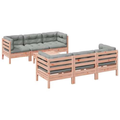 Vrtna garnitura - 7-dijelni set vrtnih sofa s jastucima masivno drvo duglazije - Prirodni douglas 1 Cijena