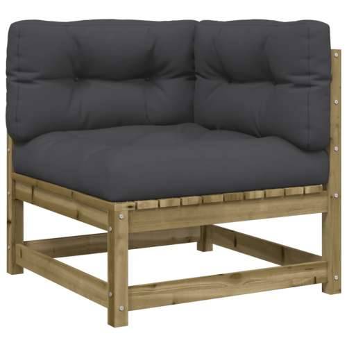 Vrtna garnitura - 8-dijelni set vrtnih sofa s jastucima od impregnirane borovine - Prirodno impregnirano Da 1 Cijena