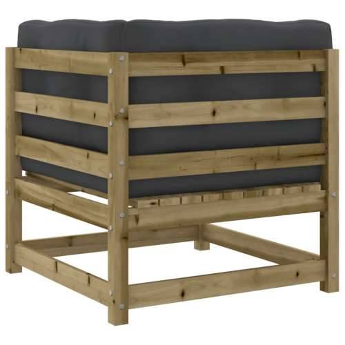 Vrtna garnitura - 8-dijelni set vrtnih sofa s jastucima od impregnirane borovine - Prirodno impregnirano Da 1 Cijena