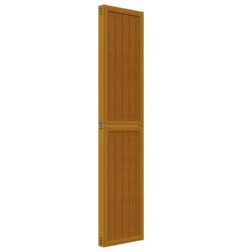 Paravan - Sobna pregrada s 4 panela smeđa od masivnog drva paulovnije - 40 x 180 cm 4 Cijena