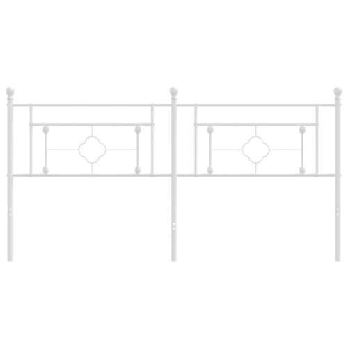Metalno uzglavlje bijelo 180 cm - Bijela 180 cm 1 Cijena