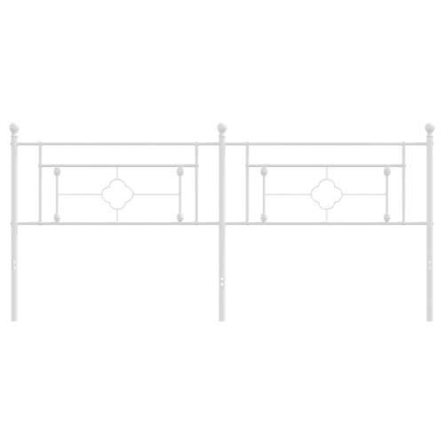 Metalno uzglavlje bijelo 200 cm - Bijela 200 cm 1 Cijena