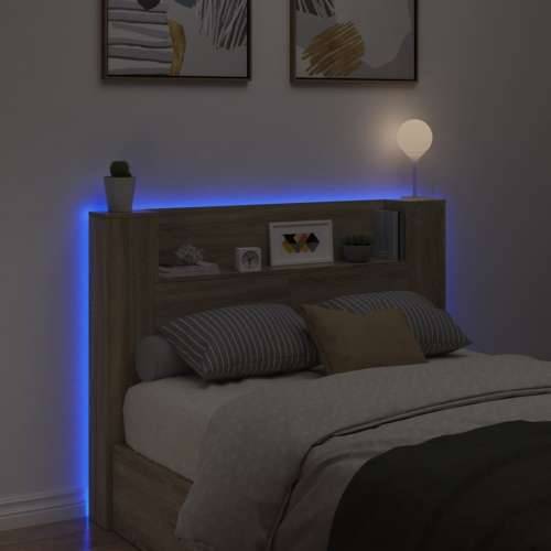 Ormarić za uzglavlje LED boja hrasta sonome 140x16,5x103,5 cm - sonoma hrast 140 x 16.5 x 103.5 cm 1 Cijena