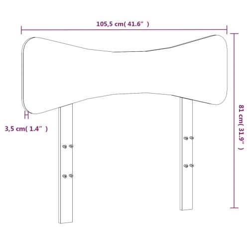 Uzglavlje bijelo 100 cm od masivne borovine - Bijela 100 cm 1 Cijena